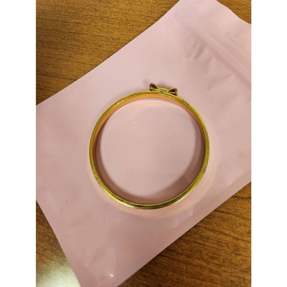 Kate Spade Goldtone bow bangle (PF) - Picture 7 of 7